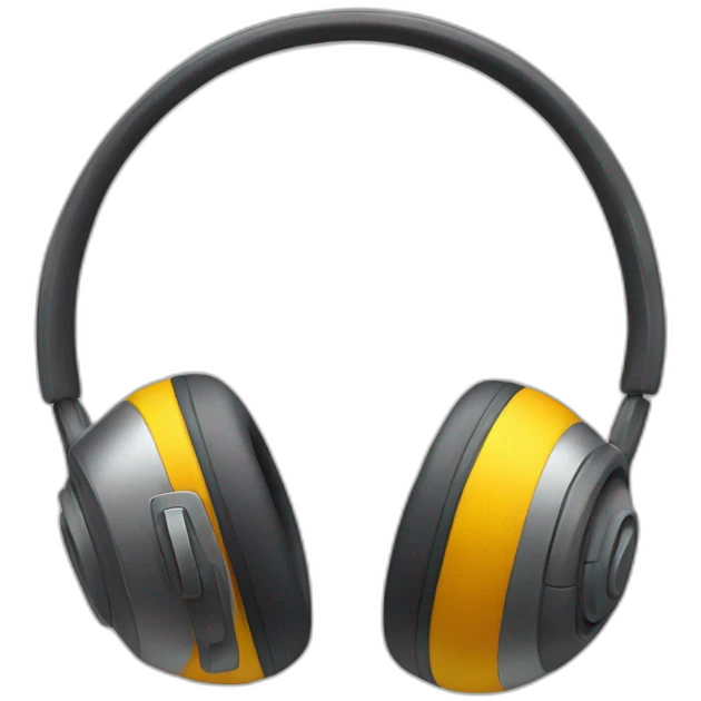Headphone with antenna bars emoji