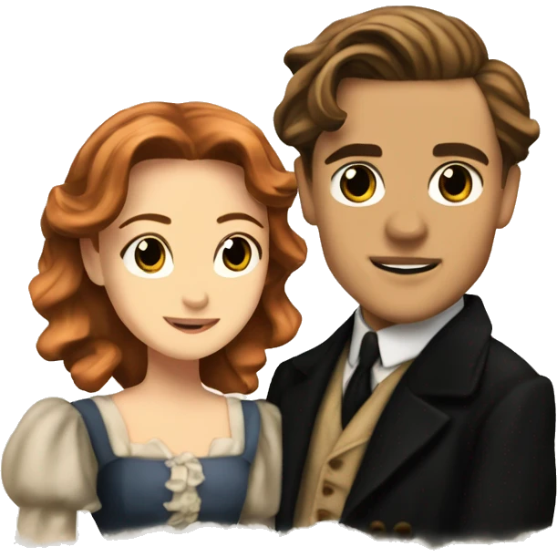 jack dawson and rose from titanic emoji