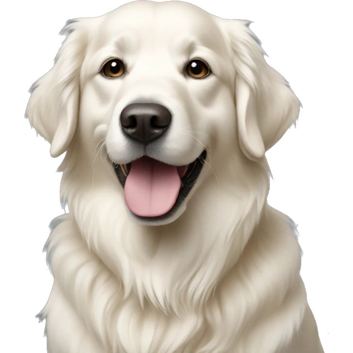 white golden retriever  emoji