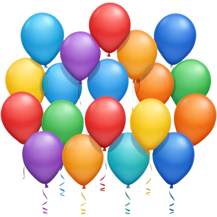 16 birthday balloons  emoji