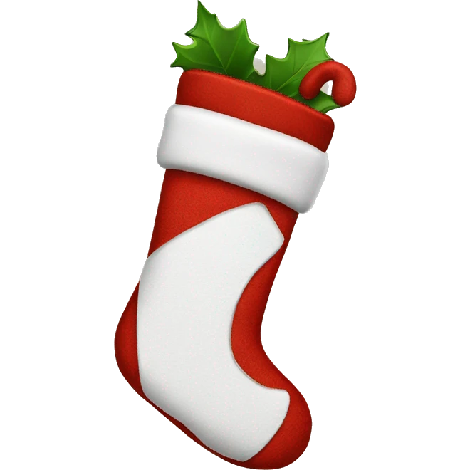 Christmas stocking emoji