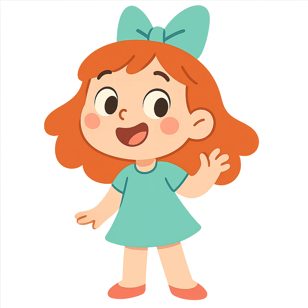 matching bow in pastel teal, simple and cute emoji