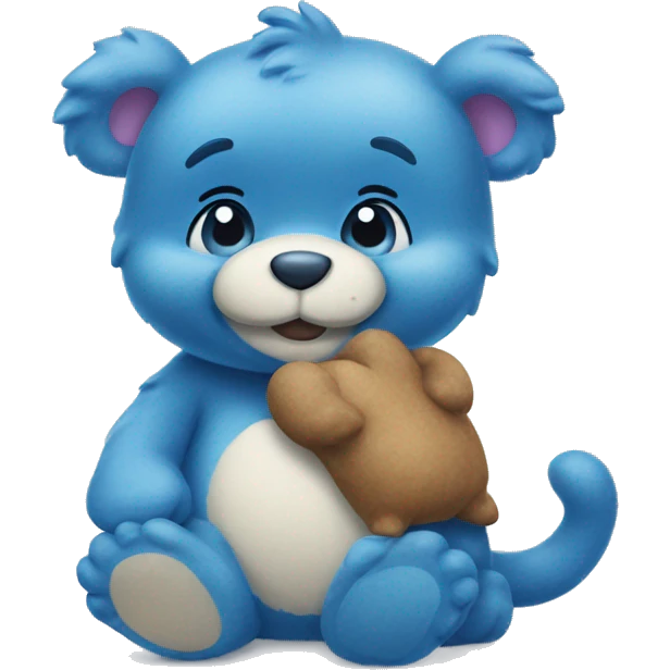 Blue carebear emoji