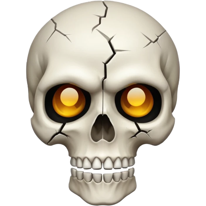 Terror rostro de calavera emoji