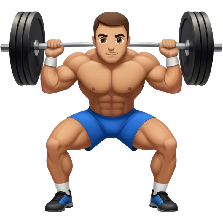 powerlifter bent over row emoji