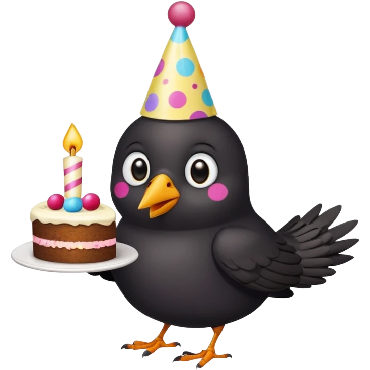 🐦‍⬛ 🎂 🎉  emoji
