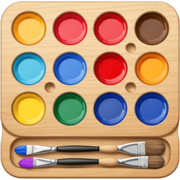 Palette with brush emoji
