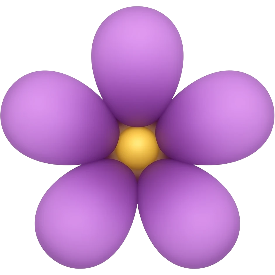 purple flower emoji