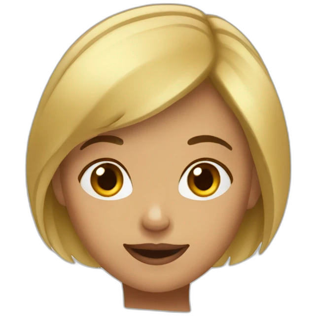Fille qui boude emoji