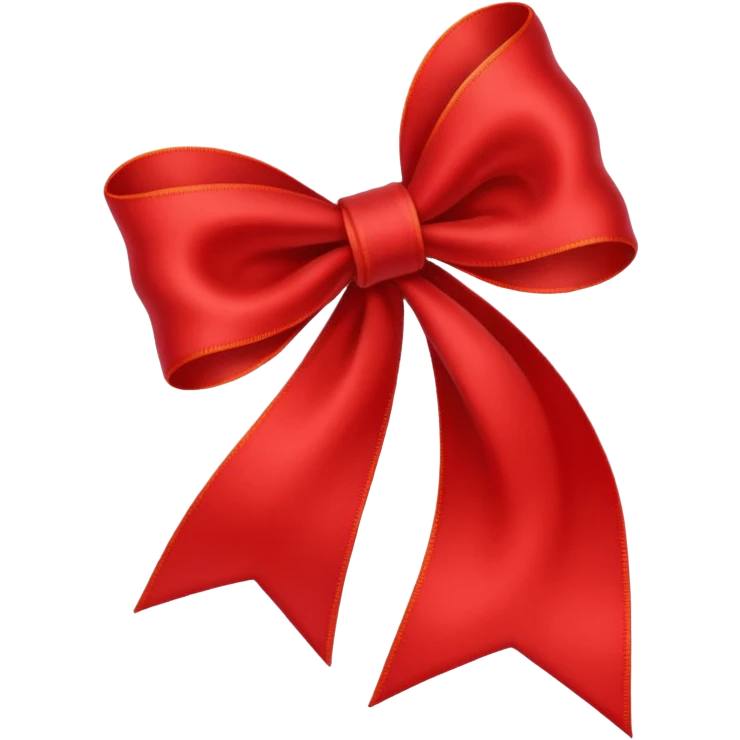 simple and clear ribbon emoji