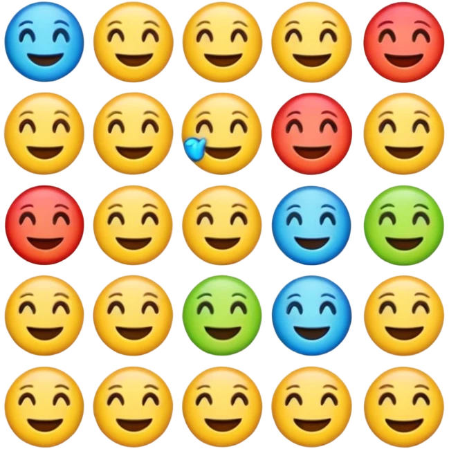 Emojis bem iOS 18 emoji