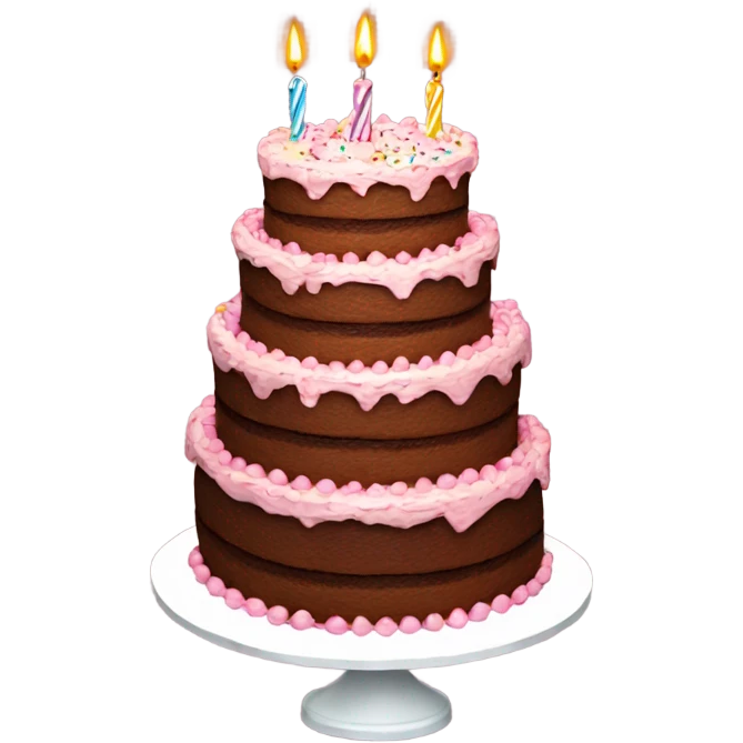 Huge birthday cake  emoji
