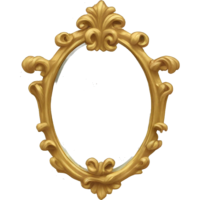 gold vintage mirror  emoji
