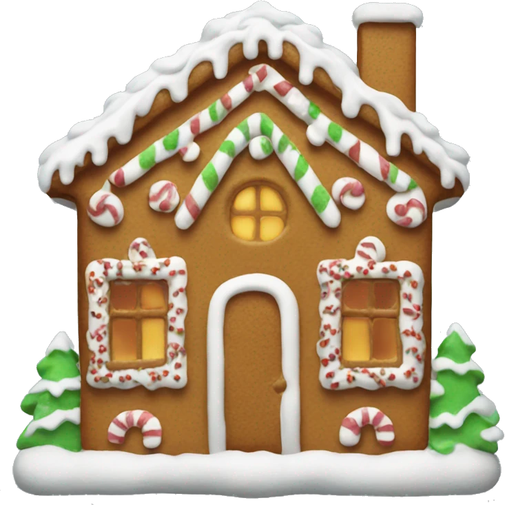 gingerbread house emoji
