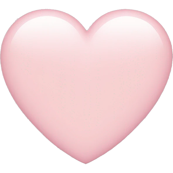 light pink heart emoji