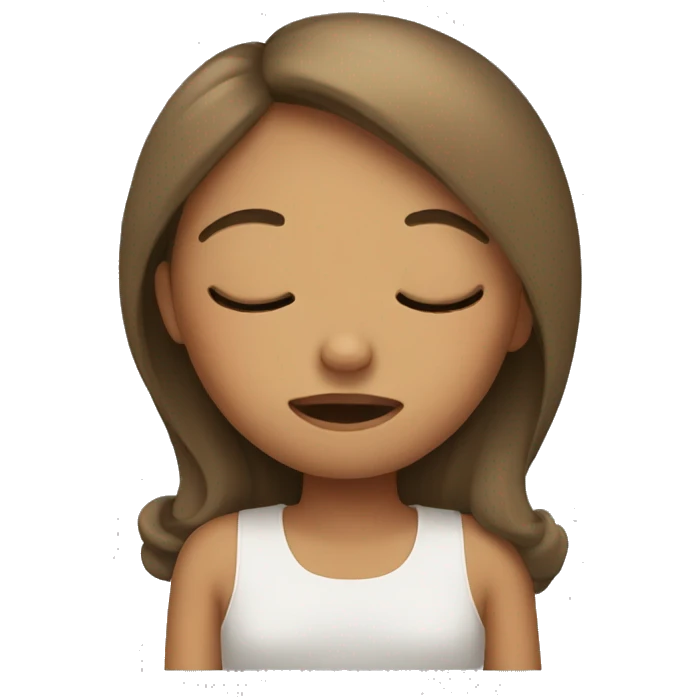 Girl sleeping emoji