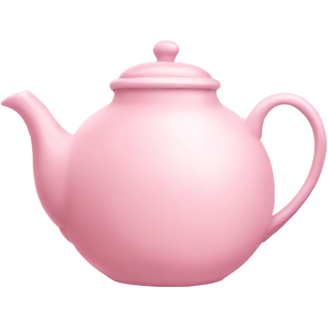 Pastel pink teapot emoji