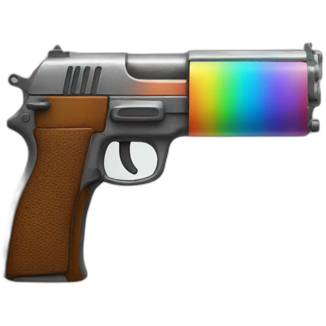 Rainbow gun emoji