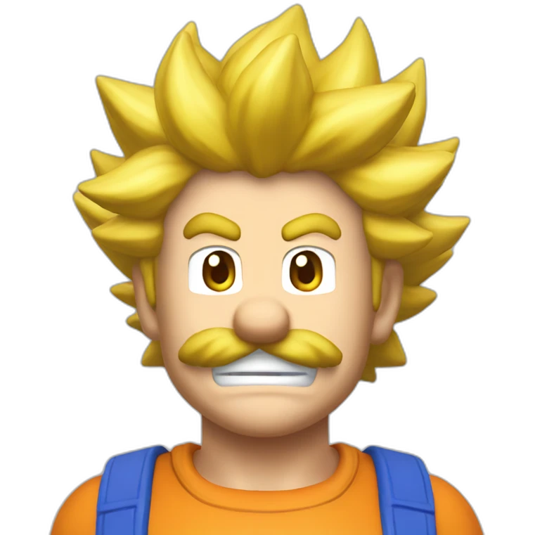 Mario super sayan emoji