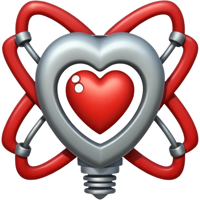 Full atomic heart emoji