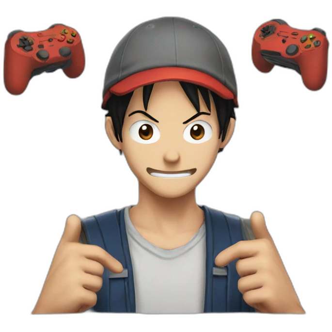 luffy gamer emoji