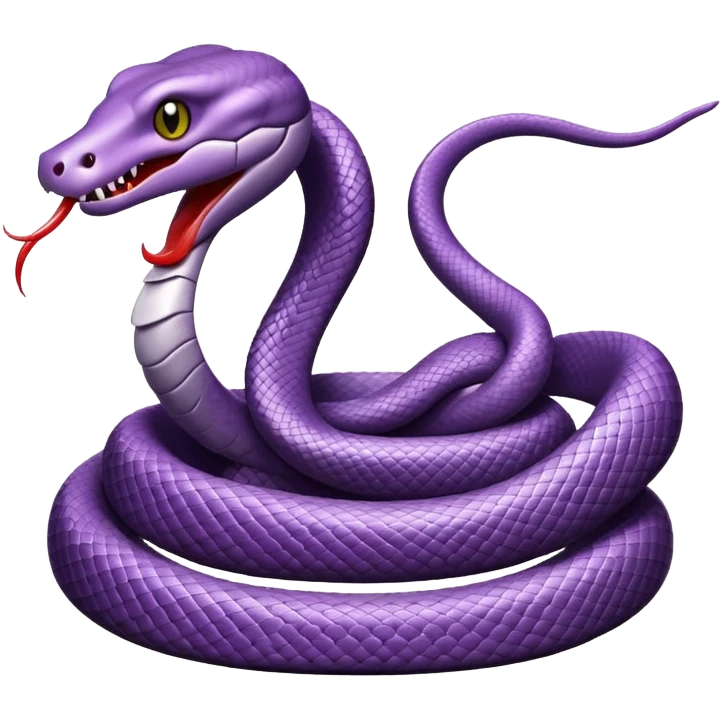 Purple snake emoji