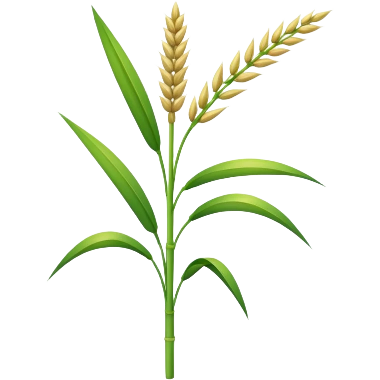 a single rice stalk emoji