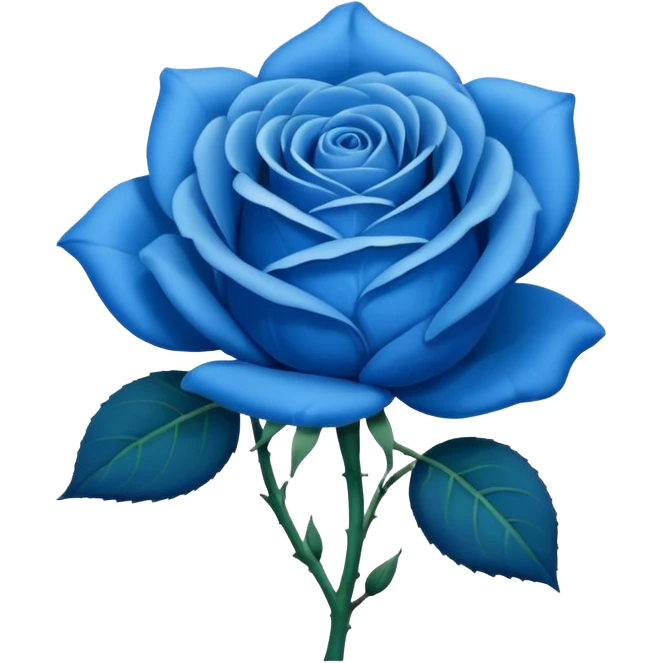 Rosa azul emoji