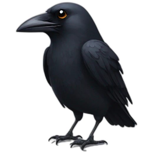 Crow with a tear emoji