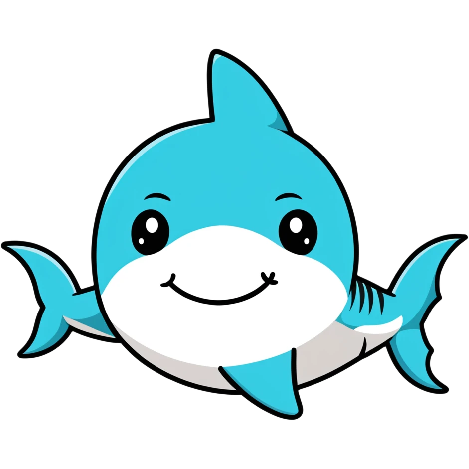 Shark that loves Nemo emoji