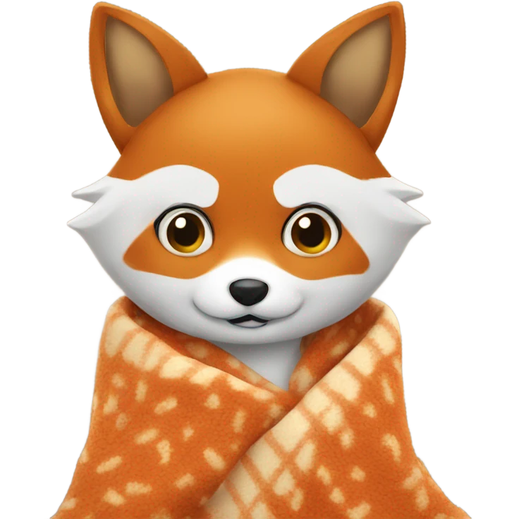 Fox with blanket emoji