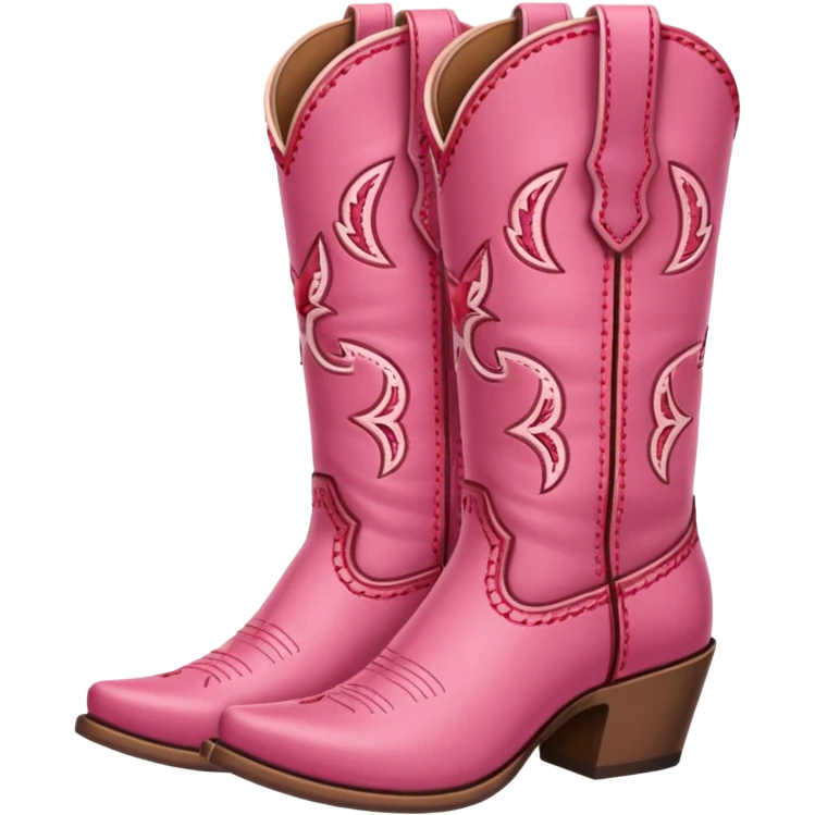cowgirl boots cute a tiny bit of red and pink on it NO TEAL a little girlie emoji