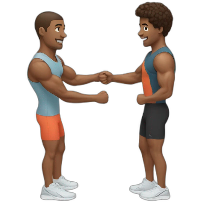 couple training together emoji