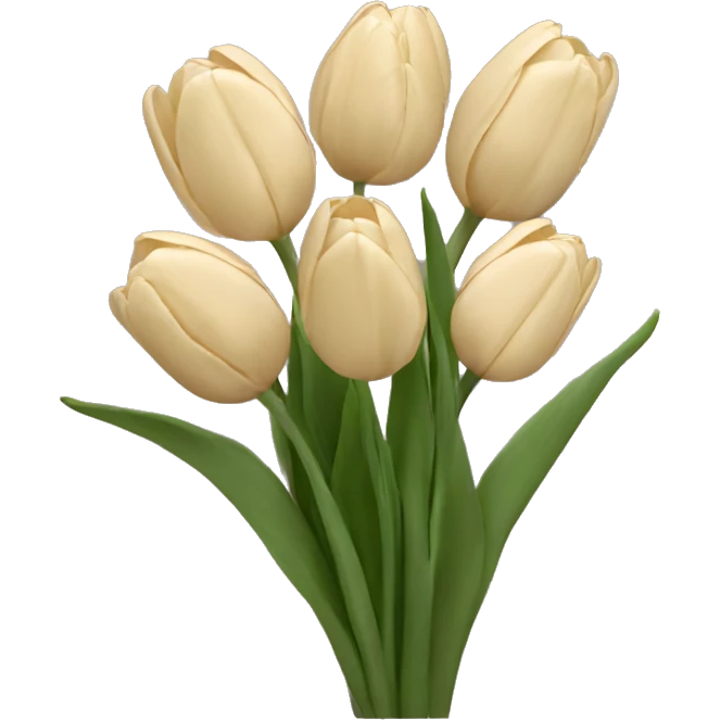 bunch of beige tulips  emoji