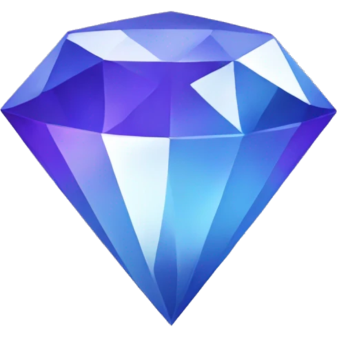 Blue purple white diamond  emoji