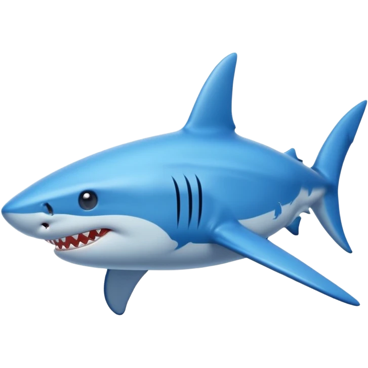 shark with blues emoji