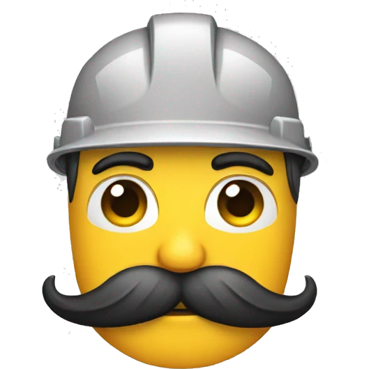 construction crane mustache emoji