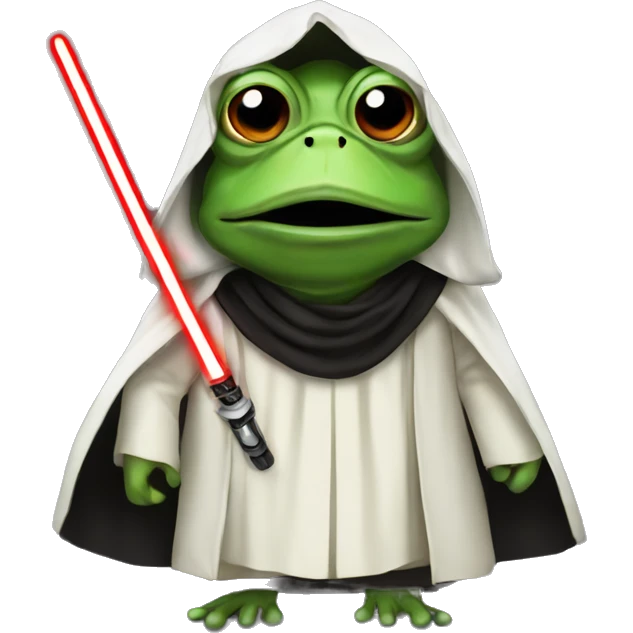 Frog as a sith lord emoji