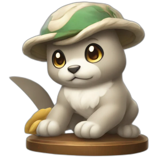 Icon of an auction house from Pokemon, stylistic features from Pokemon should be present and it is clear that auctions are held there emoji