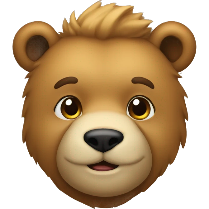 Urso bravo emoji