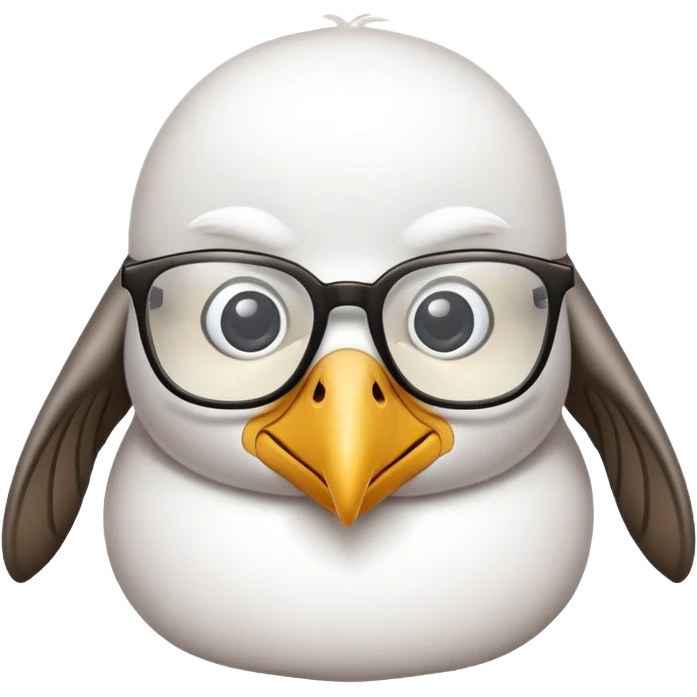 Albatross nerdy emoji