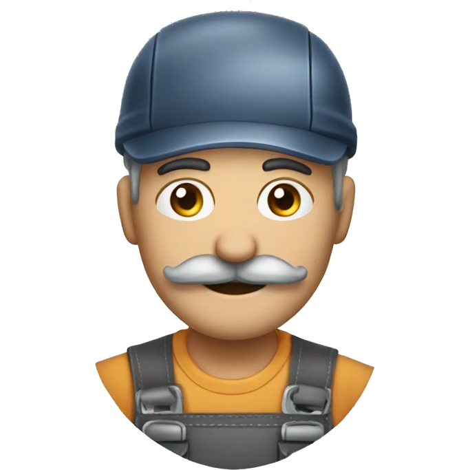 repairman with mustache emoji