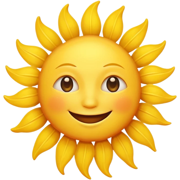 smiling sun emoji emoji