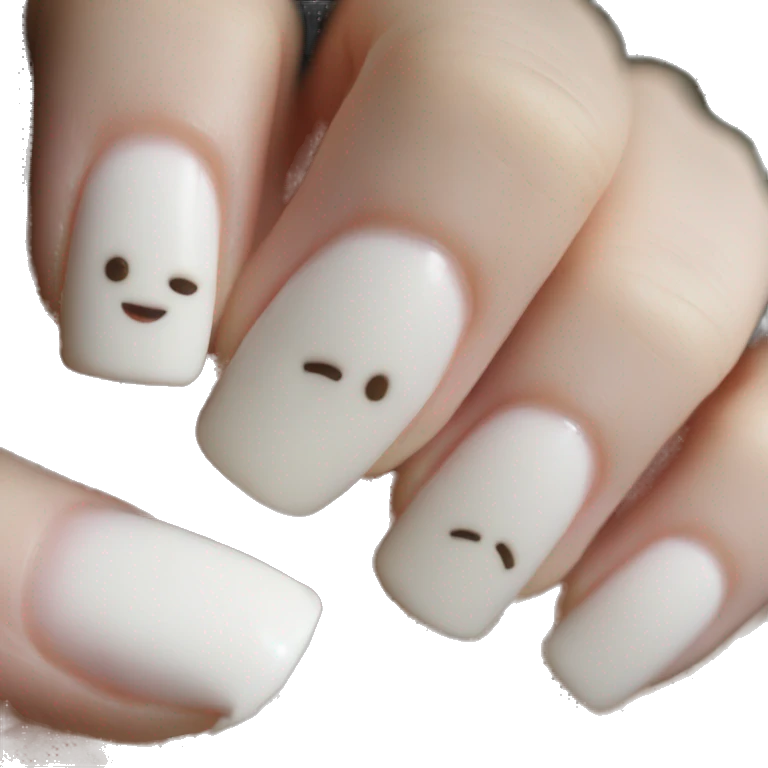 Milk manicure emoji