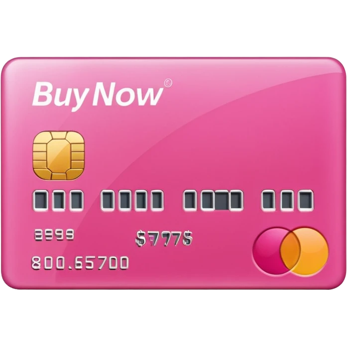 pink buy now pay later emoji