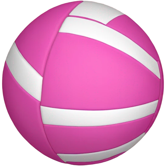 Pink volleyball emoji