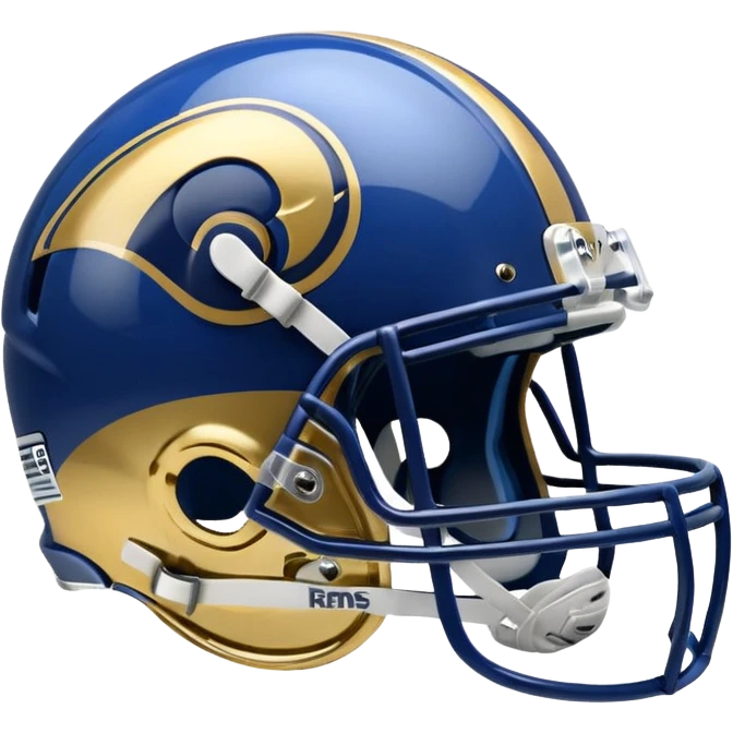 LA Rams helmet and logo emoji