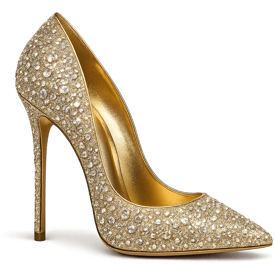 glamorous high heel, luxurious and bold, no background emoji