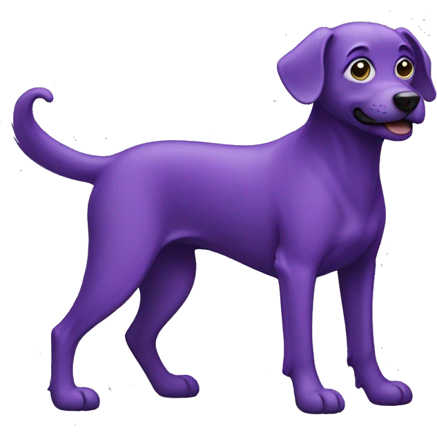 Purple dog  emoji
