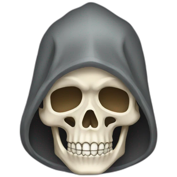 Skeleton hood emoji